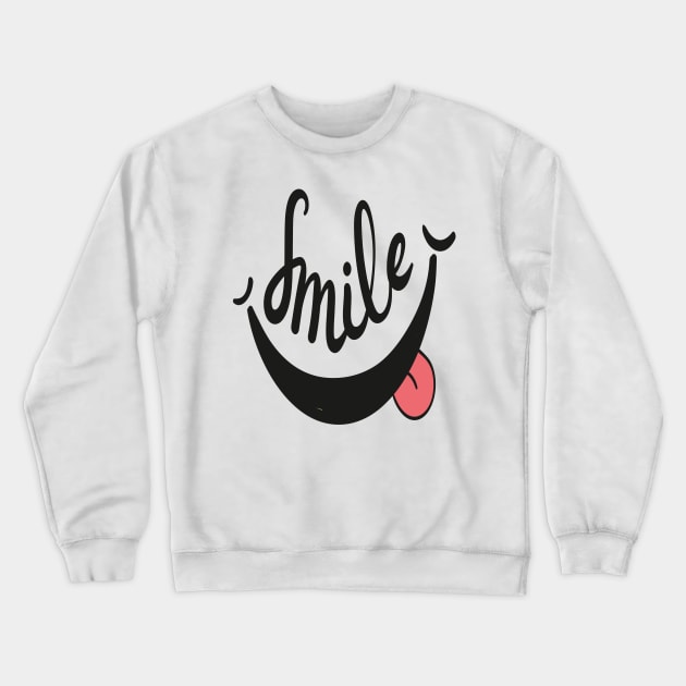 smile Crewneck Sweatshirt by sineyas